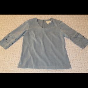 Norton McNaughton Blouse Light Blue Size 10